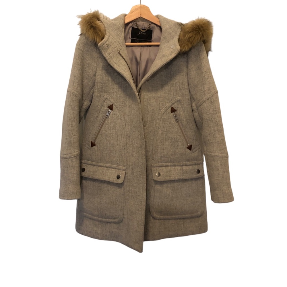 J.Crew Chateau Parka in Italian Stadium cloth wool